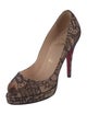 Christian Louboutin Lace Lace Pattern Pumps