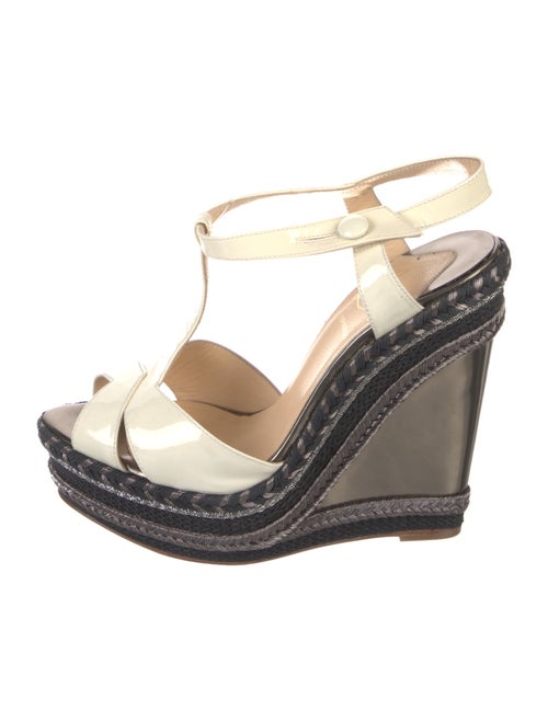 Christian Louboutin Patent Leather T-Strap Sandals