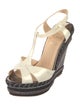 Christian Louboutin Patent Leather T-Strap Sandals