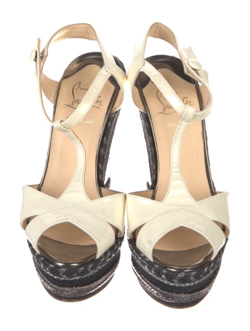 Christian Louboutin Patent Leather T-Strap Sandals
