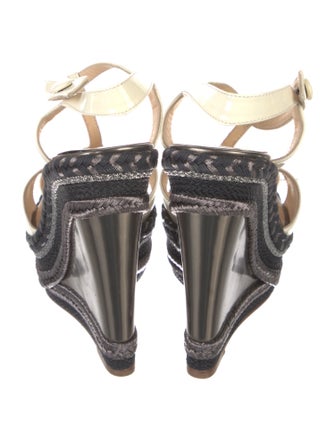 Christian Louboutin Patent Leather T-Strap Sandals