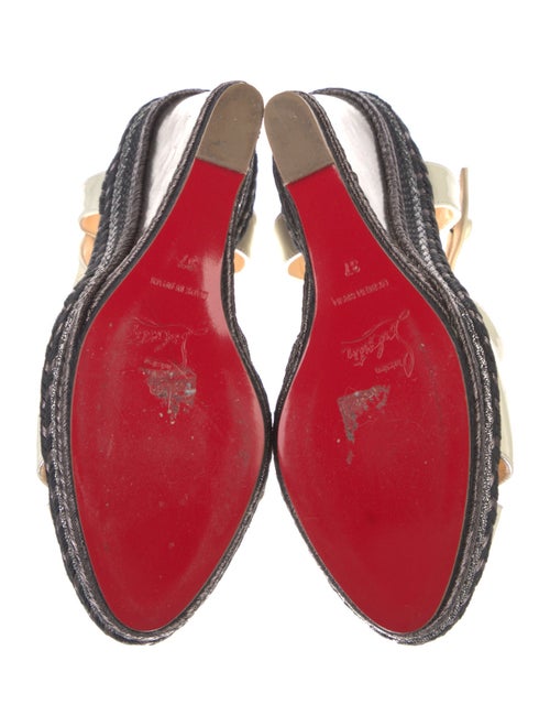 Christian Louboutin Patent Leather T-Strap Sandals