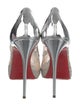 Christian Louboutin Lace Pattern Slingback Pumps