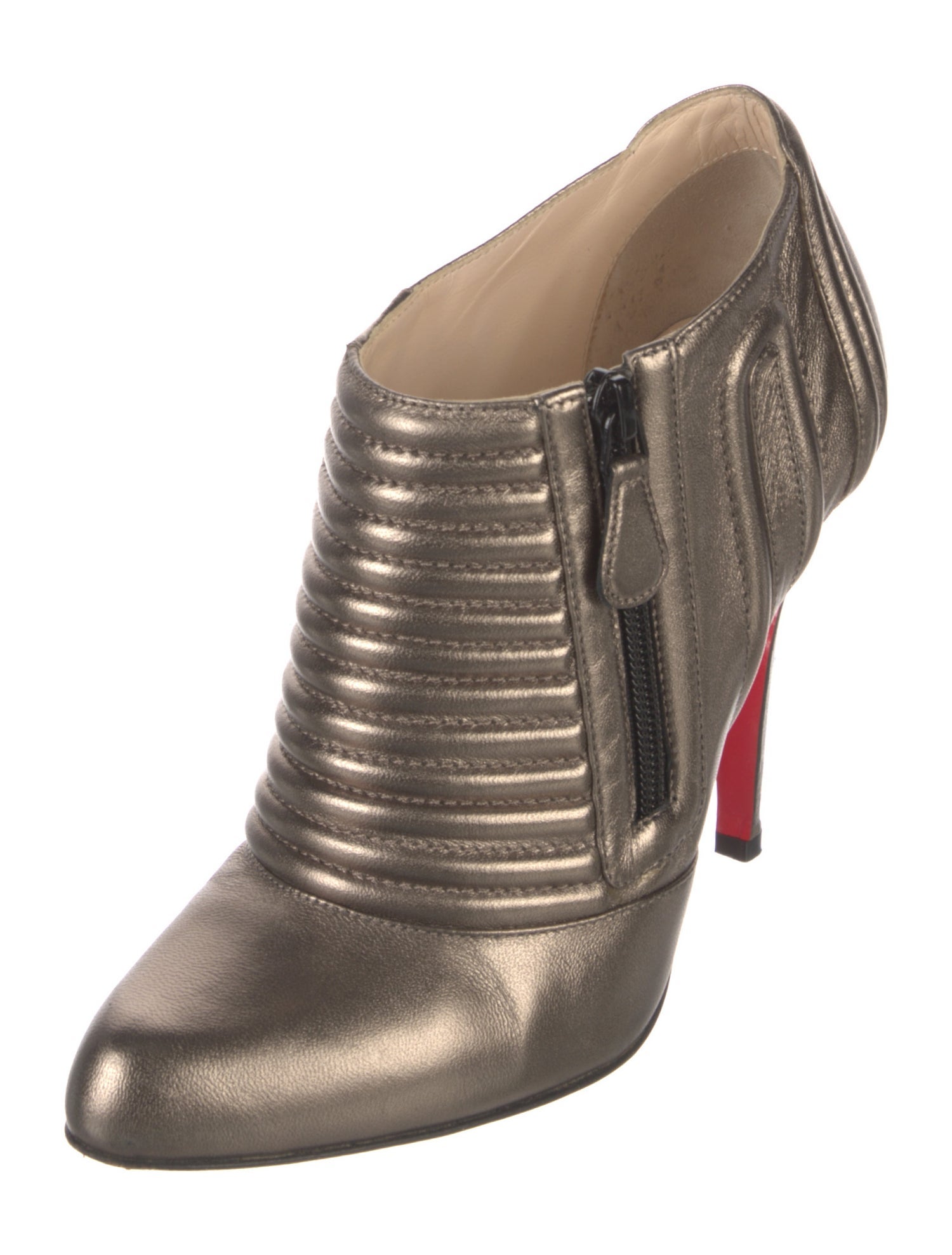 Christian Louboutin Leather Moto Boots