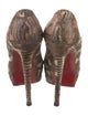 Christian Louboutin Python Animal Print Pumps
