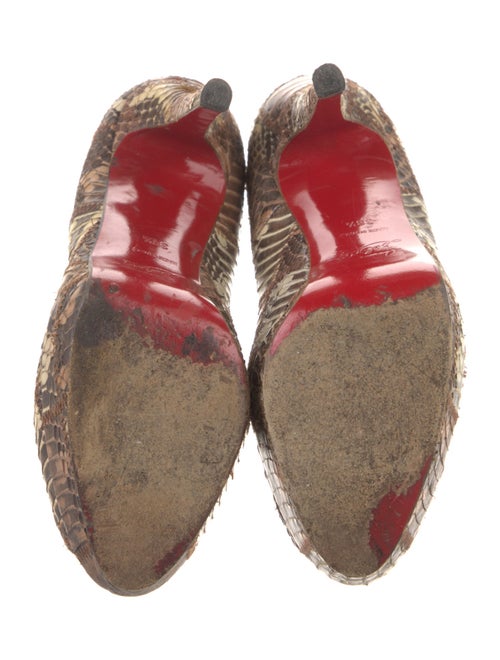 Christian Louboutin Python Animal Print Pumps