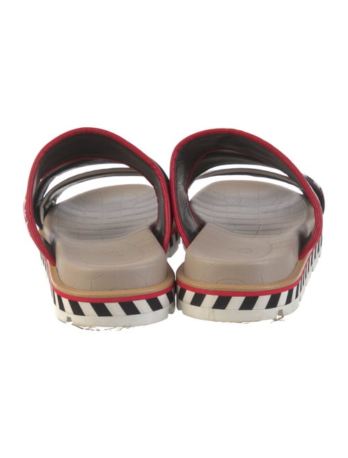Christian Louboutin Printed Mesh Accents Slides