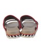 Christian Louboutin Printed Mesh Accents Slides