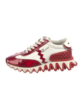 Christian Louboutin Spike Accents Leather Sneakers
