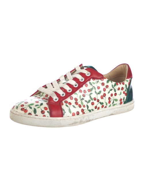Christian Louboutin Patent Leather Printed Sneakers