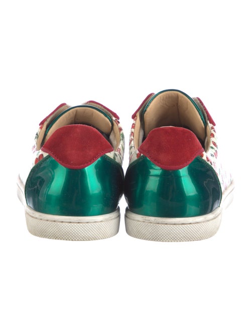 Christian Louboutin Patent Leather Printed Sneakers