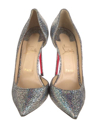 Christian Louboutin Suede D'Orsay Pumps