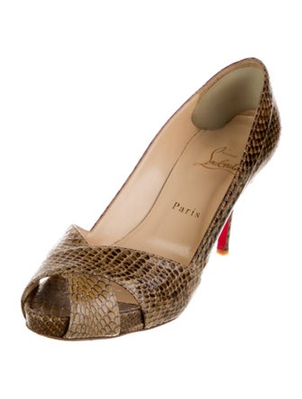 Christian Louboutin Snakeskin Animal Print Pumps