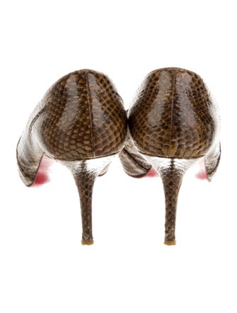 Christian Louboutin Snakeskin Animal Print Pumps