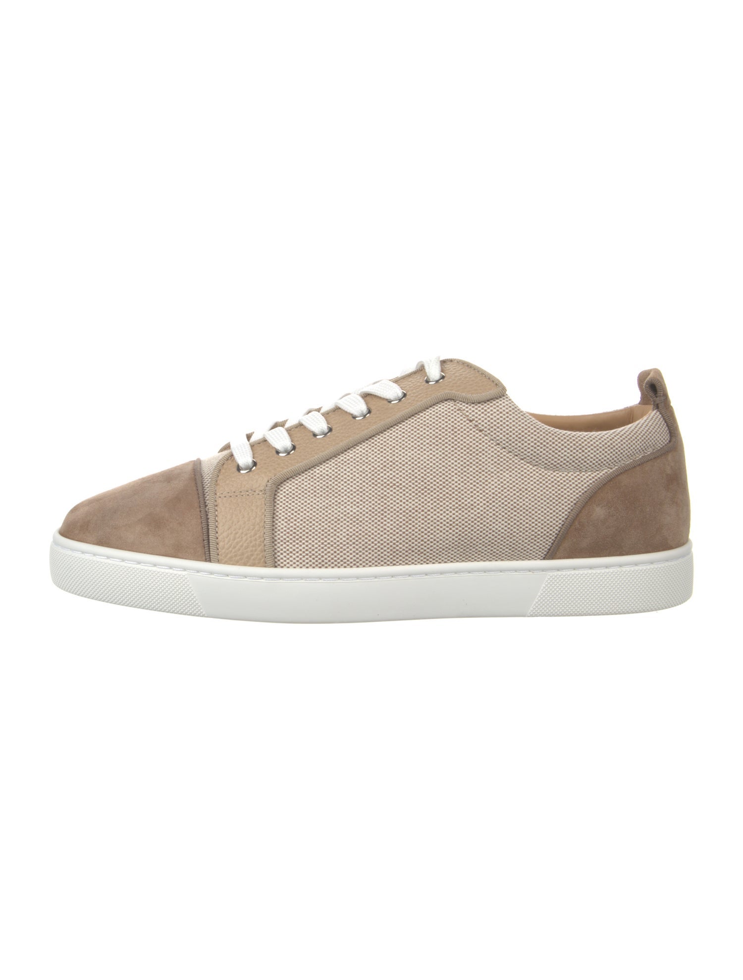 Christian Louboutin Canvas Plaid Print Sneakers