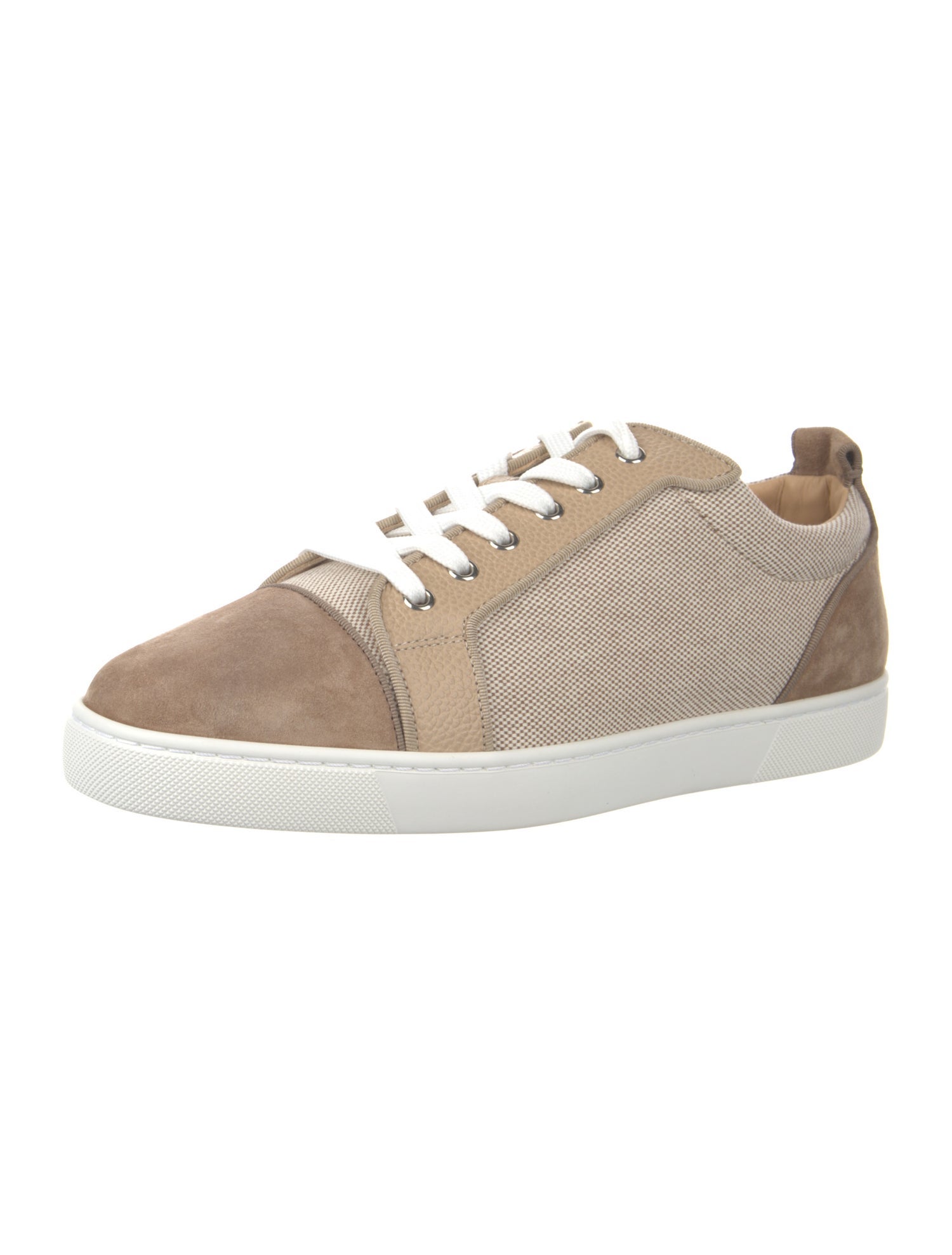 Christian Louboutin Canvas Plaid Print Sneakers