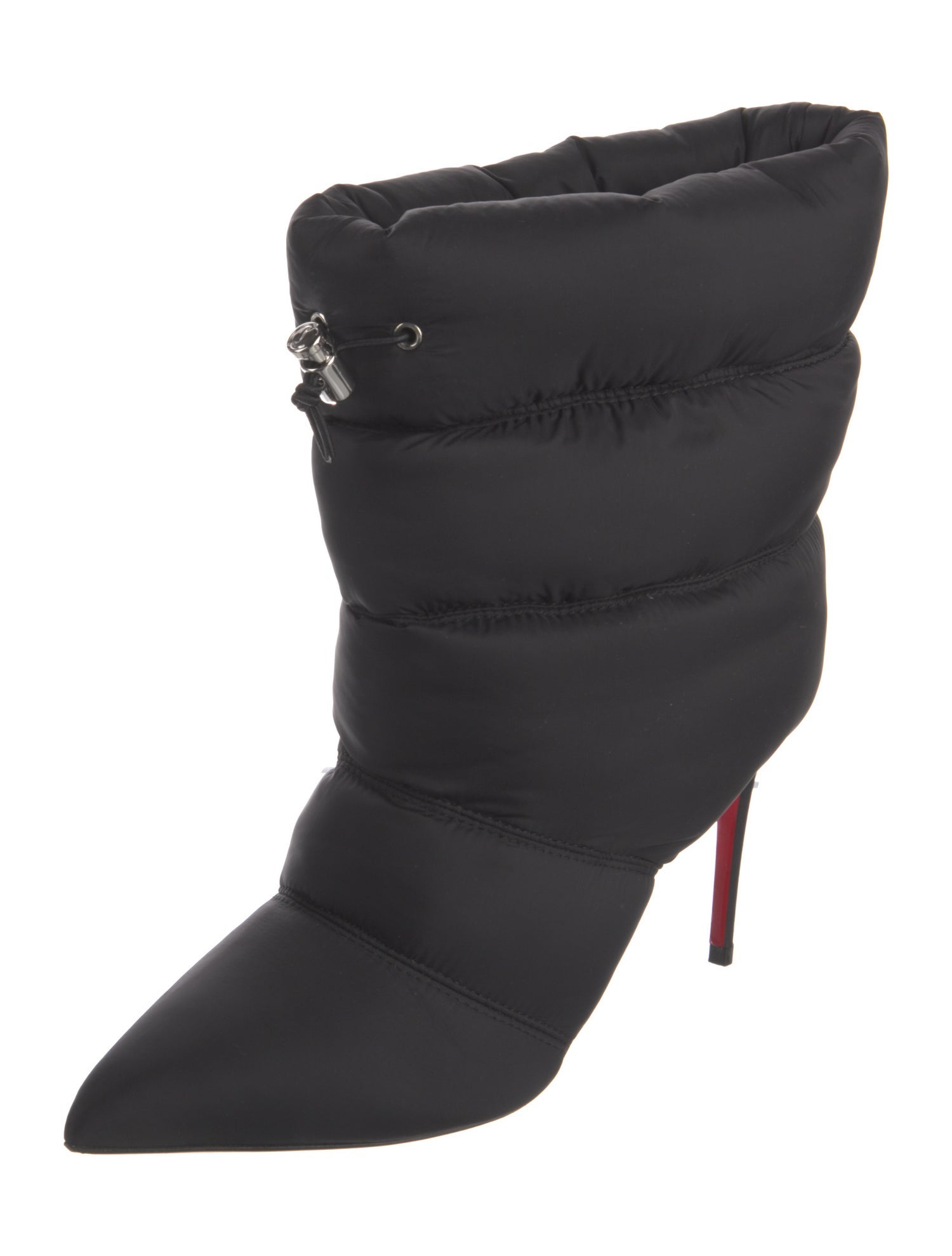 Christian Louboutin Nylon Lace-Up Boots