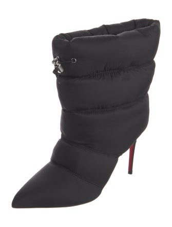 Christian Louboutin Nylon Lace-Up Boots