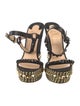 Christian Louboutin Suede Studded Accents Espadrilles