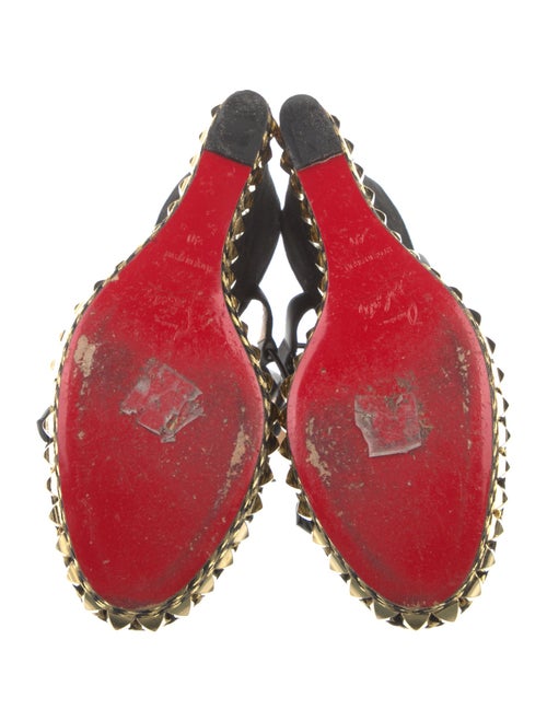 Christian Louboutin Suede Studded Accents Espadrilles