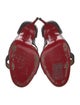 Christian Louboutin Leather Cutout Accent Slingback Sandals