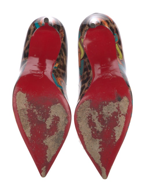 Christian Louboutin Patent Leather Printed Pumps
