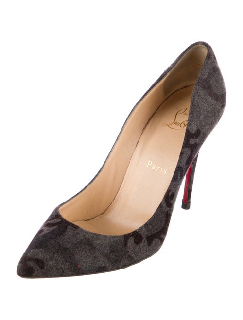 Christian Louboutin Wool Printed Pumps