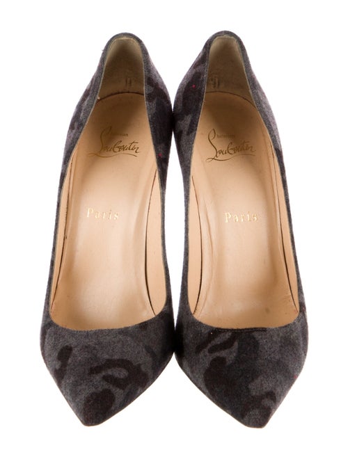 Christian Louboutin Wool Printed Pumps
