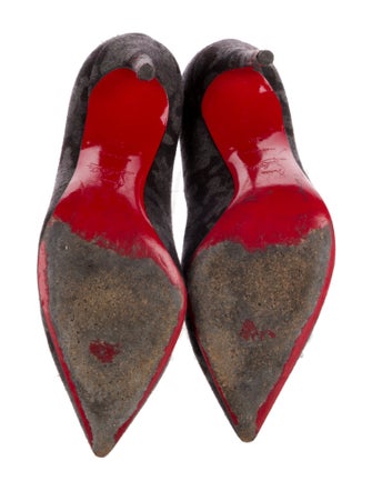 Christian Louboutin Wool Printed Pumps