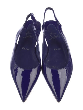 Christian Louboutin Patent Leather Slingback Flats