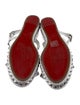 Christian Louboutin Leather Studded Accents Espadrilles
