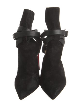 Christian Louboutin Suede Slingback Pumps