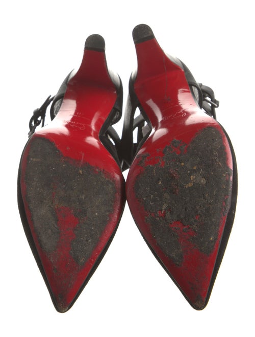 Christian Louboutin Suede Slingback Pumps