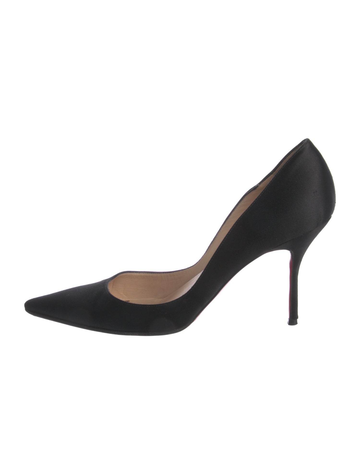 Christian Louboutin Satin D'Orsay Pumps