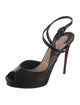 Christian Louboutin Leather Slingback Pumps