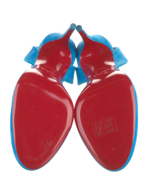 Christian Louboutin Velvet Slingback Pumps