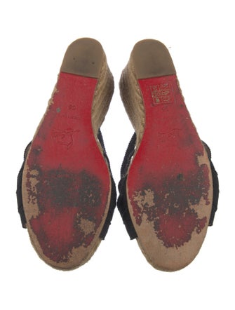 Christian Louboutin Bow Accents Espadrilles