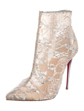 Christian Louboutin Lace Lace Pattern Boots