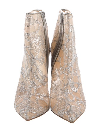Christian Louboutin Lace Lace Pattern Boots