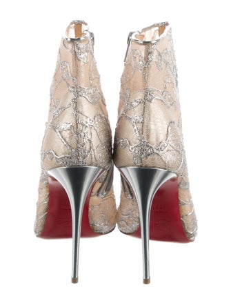 Christian Louboutin Lace Lace Pattern Boots
