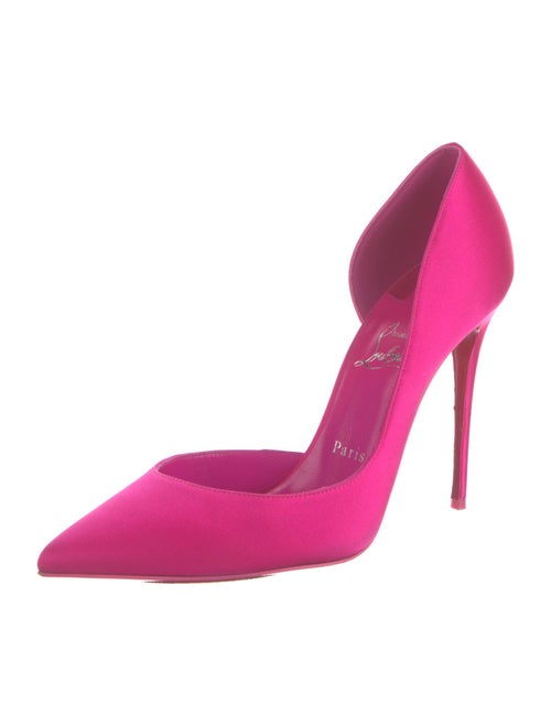 Christian Louboutin Satin D'Orsay Pumps