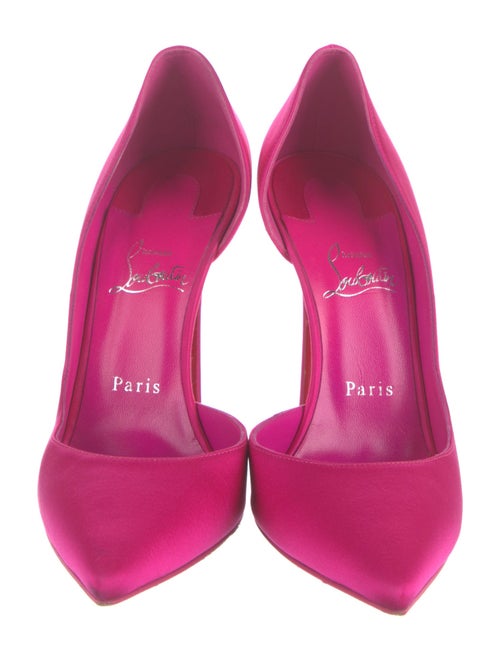 Christian Louboutin Satin D'Orsay Pumps