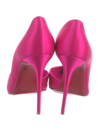 Christian Louboutin Satin D'Orsay Pumps