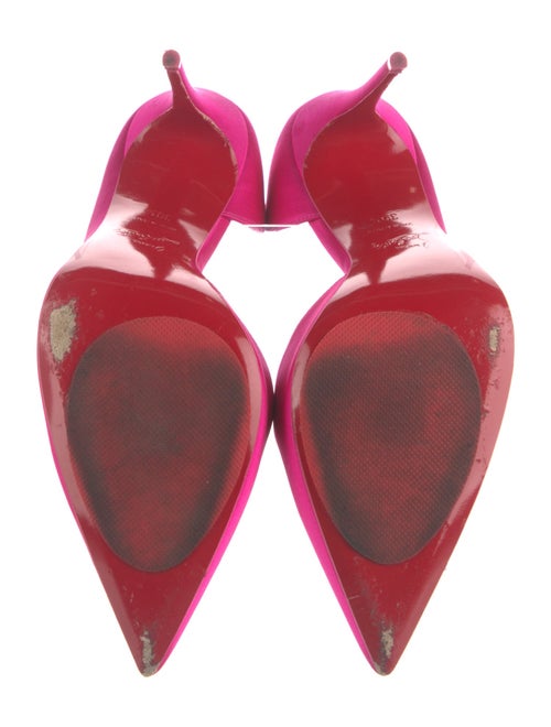 Christian Louboutin Satin D'Orsay Pumps