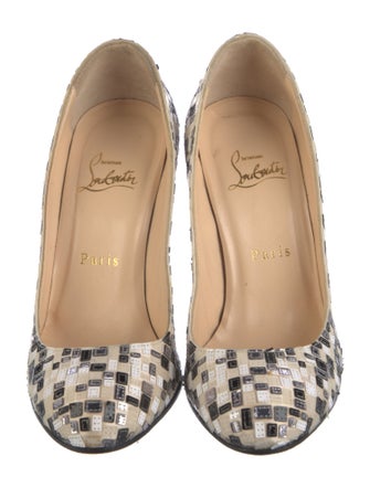 Christian Louboutin Sequins Patterned Pumps