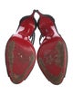 Christian Louboutin Suede Mesh Accents T-Strap Pumps