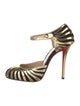 Christian Louboutin Leather Animal Print D'Orsay Pumps