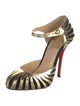 Christian Louboutin Leather Animal Print D'Orsay Pumps
