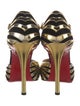 Christian Louboutin Leather Animal Print D'Orsay Pumps