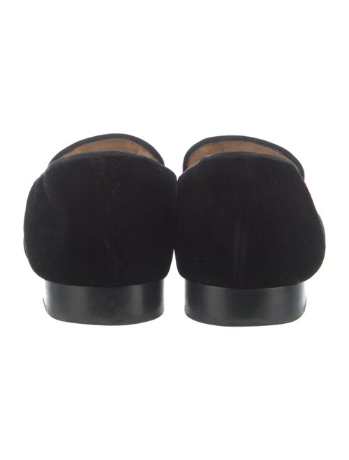 Christian Louboutin Velvet Graphic Print Loafers